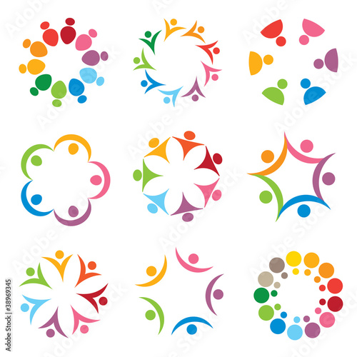 Vector: set of people icons set of people icons