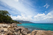 Beautiful seascape with blue  sky and clouds