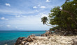 Beautiful seascape with blue  sky and clouds