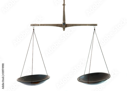 Photo: scales isolated scales isolated