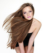 Beautiful woman with  long hair