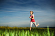 jogging woman jogging woman