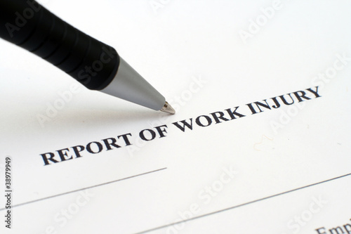 Photo: Report of work injury Report of work injury