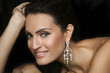 female fashion model wearing jewelery