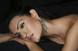 female fashion model wearing jewelery