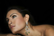 female fashion model wearing jewelery