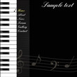 background musicale - sample web menu - website