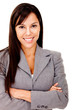 Businesswoman smiling