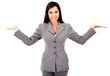 Happy business woman