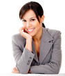 Happy business woman