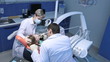 Dentist at work