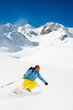 Freeride in powder snow