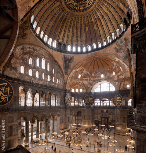 Photo: The Hagia Sophia interior architecture in Istanbul, Turkey The Hagia Sophia interior architecture in Istanbul, Turkey