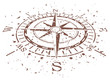 vector grunge compass vector grunge compass