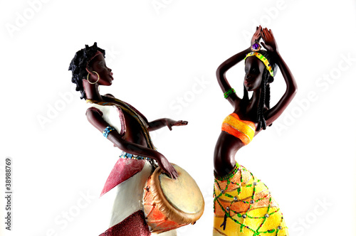 Photo: African figures dancing African figures dancing