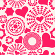 Seamless pattern. Abstract texture. Valentines Hearts