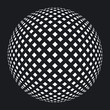 Vector: Kugelraster auf schwarz Kugelraster auf schwarz
