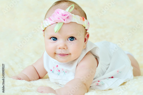 Photo: adorable baby girl adorable baby girl