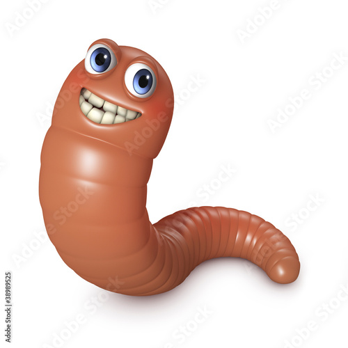 Illustration: cute 3d cartoon wonm cute 3d cartoon wonm