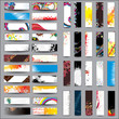 Vector: Mix Collection vertical and horizontal headers Mix Collection vertical and horizontal headers