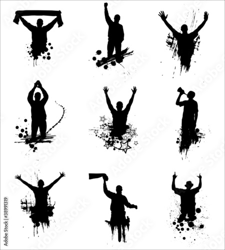 Vector: Set of silhouettes for sports championships Set of silhouettes for sports championships