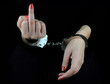 Arrested Woman