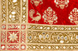 Red silk fabric ,traditional textile ,Rajasthan, India