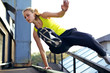 Foto: Parkour Technique Vaulting Railing Parkour Technique Vaulting Railing