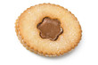 Chocolate pastry, italian homemade on the white Chocolate pastry, italian homemade on the white