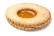 Jam pastry, italian homemade on the white Jam pastry, italian homemade on the white