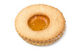 Jam pastry, italian homemade on the white Jam pastry, italian homemade on the white