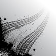 Background with tire track