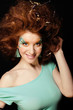 woman with creative make up woman with creative make up