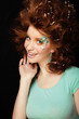 woman with creative make up woman with creative make up
