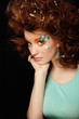 woman with creative make up woman with creative make up