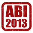 Grunge Stempel rot ABI 2013