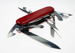 Aufgeklapptes Schweizer Taschenmesser