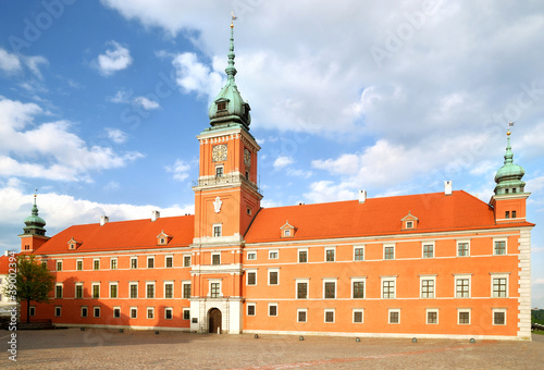  king castle in old twon of Warsaw