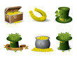 Saint Patrick's Day symbols vector set