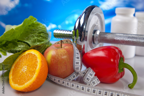 Photo: bodybuilding training and healthy food bodybuilding training and healthy food