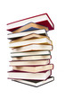 libros aislados en fondo blanco