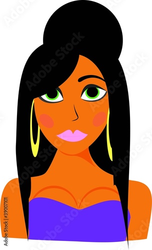 Vector: Tan woman Tan woman