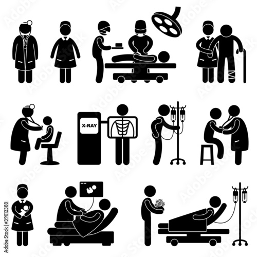 Vector: Doctor Nurse Hospital Clinic Medical Surgery Patient Doctor Nurse Hospital Clinic Medical Surgery Patient