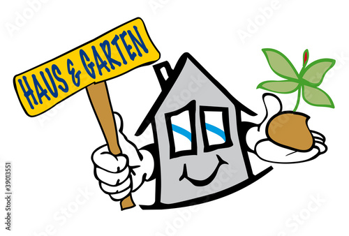 Illustration: Haus, Immobilie, Dienstleistung, Service, Verkauf Haus, Immobilie, Dienstleistung, Service, Verkauf