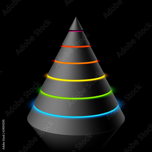 Vector: Layered cone Layered cone