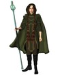 Travelling Magic User with Staff and Cloak