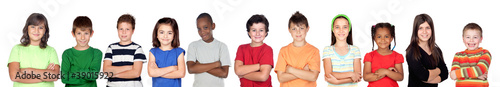 Photo: Children«s group with crossed arms Children«s group with crossed arms