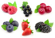 Collage from berries