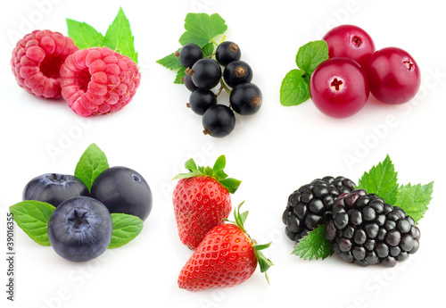 Photo: Collage from berries Collage from berries
