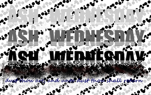 Illustration: ash wednesday symbol ash wednesday symbol
